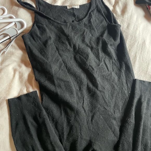 Zara Wool Blend Black Sleeveless Maternity Jumpsuit - Picture 6 of 6